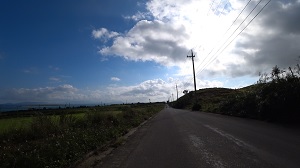 小浜島北部の道